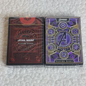 Lot of 2 Theory 11 Playing Cards Star Wars Sith and Avengers Infinity Saga Theme